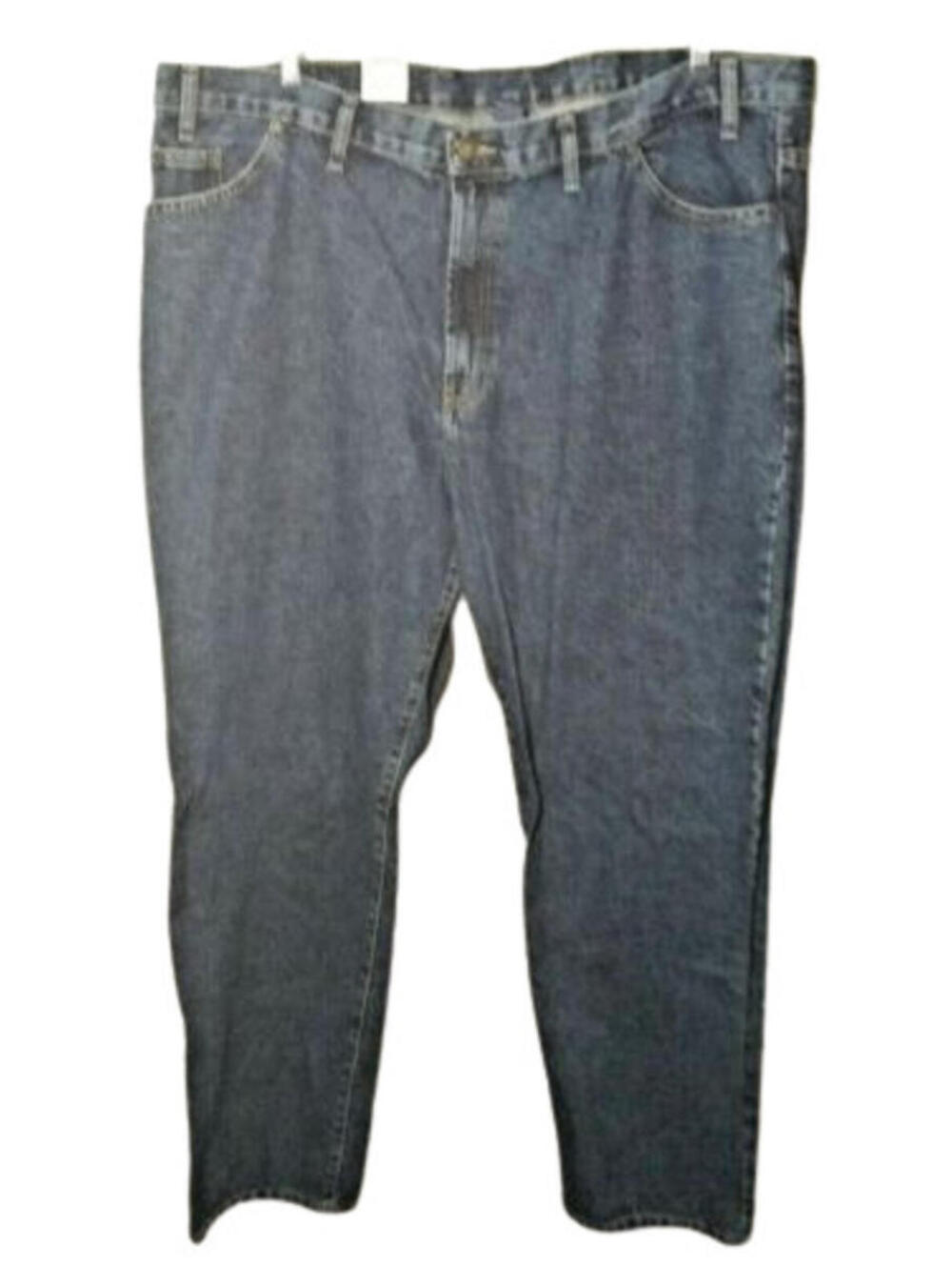 Full Blue Regular Fit Straight Leg Jeans 100% Cotton Med Wash Men's 44x32